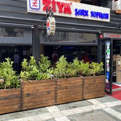 Ahşap Saksı Kalın 4 Cm Kalınlık 100*40*H65