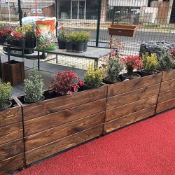 Ahşap Lambiri Saksı (100*23*H65)