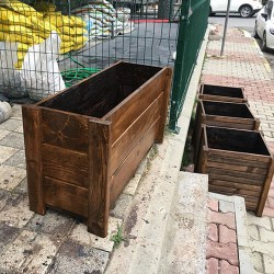 Ahşap L Saksı (100*37*H50)
