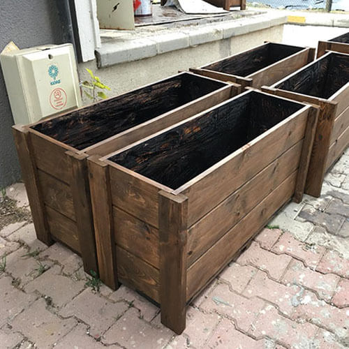 Ahşap L Saksı (100*37*H50)