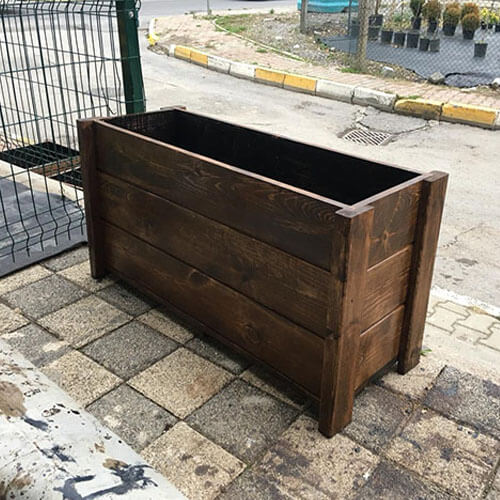 Ahşap L Saksı (100*37*H50)